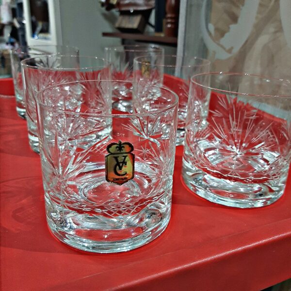 Vaso whisky x6 380 ml tallado reja - Imagen 3