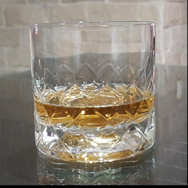 Vaso whisky x6 380 ml tallado reja - Imagen 2