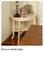 Mesa ovalada baja