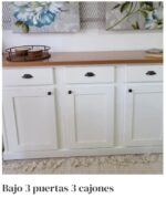 Bajo 3 puertas 3 cajones