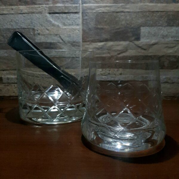 juego x6 vaso whisky Danes tallado reja - Imagen 4