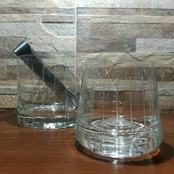 juego x6 vaso whisky Danes tallado filete - Imagen 4