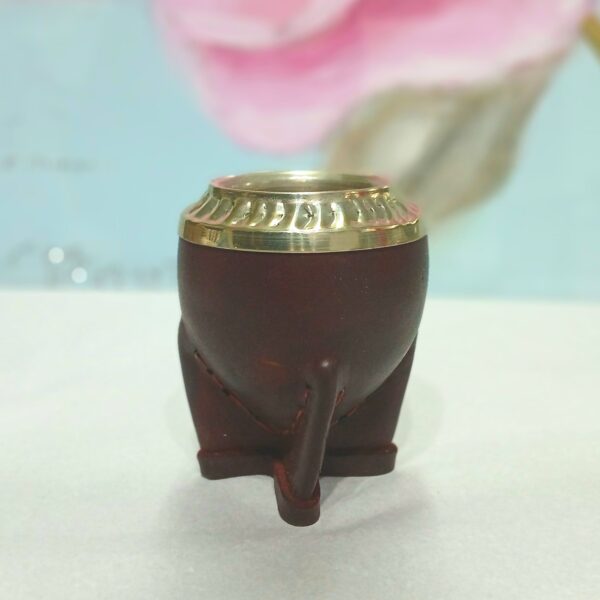 mate torpedo Premium 100% cuero marron - Imagen 4