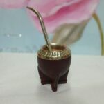mate torpedo Premium 100% cuero marron