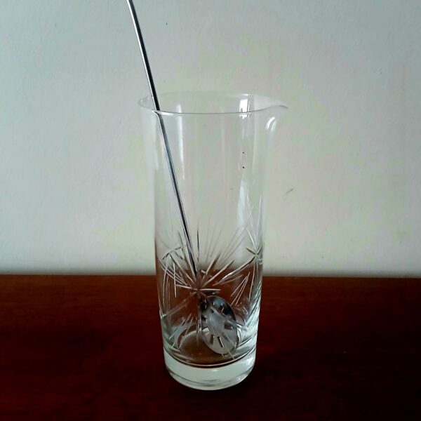 vaso de composicion 1 lt tallado a mano - Imagen 2