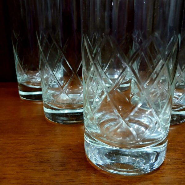 juego de vasos trago largo x6 tallados a mano - Imagen 15