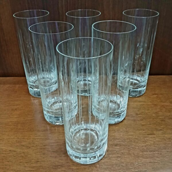juego de vasos trago largo x6 tallados a mano - Imagen 25