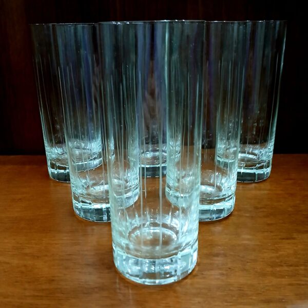 juego de vasos trago largo x6 tallados a mano - Imagen 17