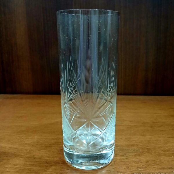 juego de vasos trago largo x6 tallados a mano - Imagen 3