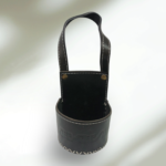 Porta Mate auto 100% cuero negro