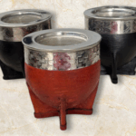 mate imperial de Luxe virola e interior de acero marron