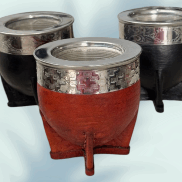 mate imperial de Luxe Acero virola e interior de acero negro - Imagen 2