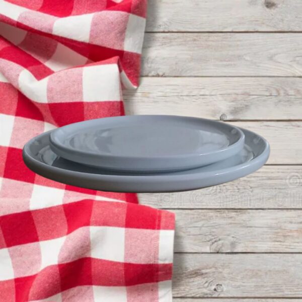 Juego x6 Plato postre mod. STACK porcelana verbano - Imagen 3