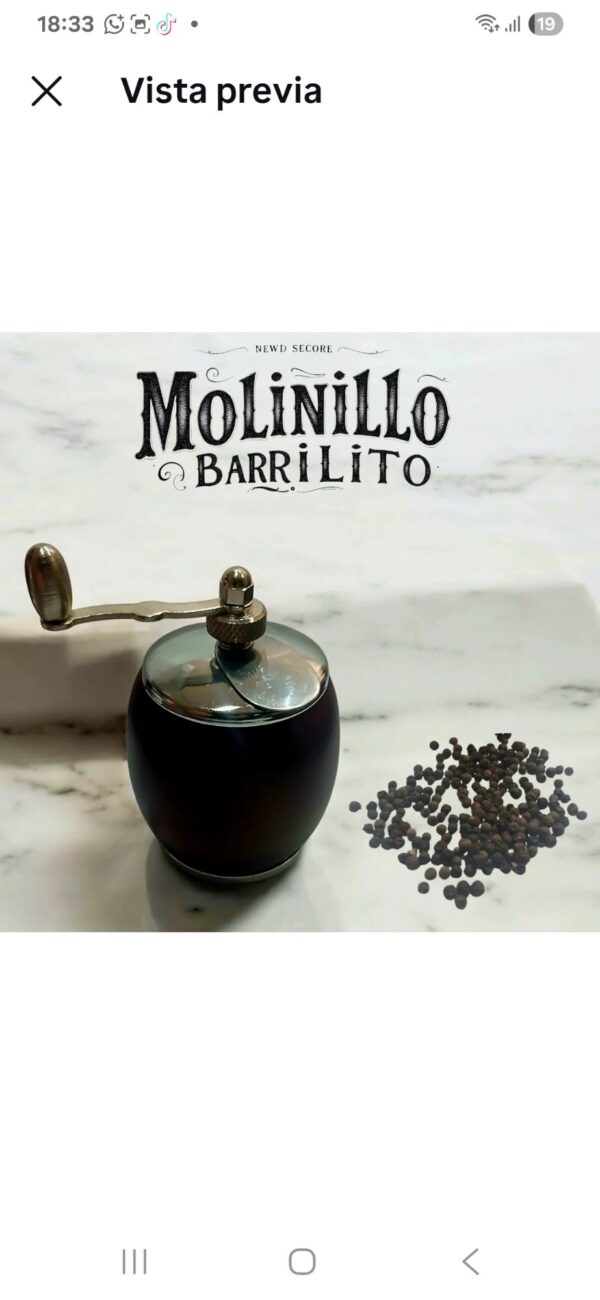molinillo de pimienta barrilito