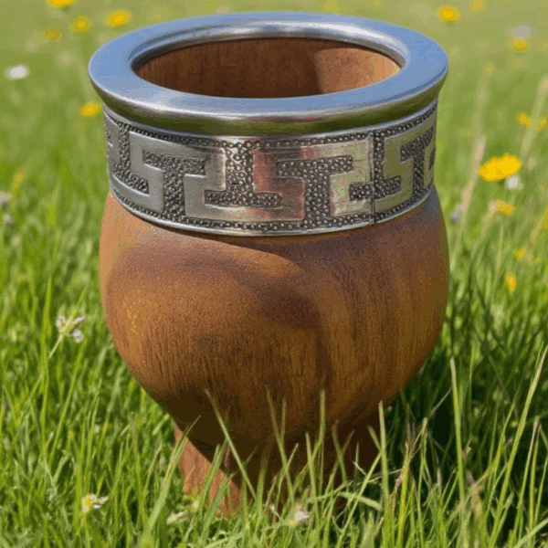 mate de Algarrobo imperial combinado virola acero fleje alpaca