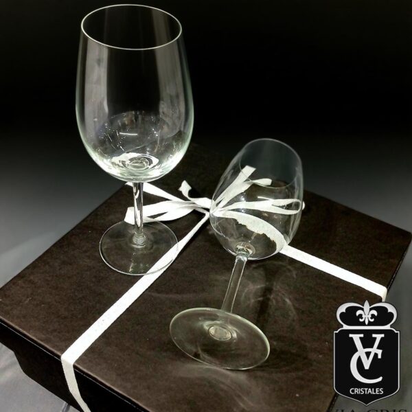 juego x2 copa premiun personalizada con nombre o iniciales con caja especial - Imagen 5