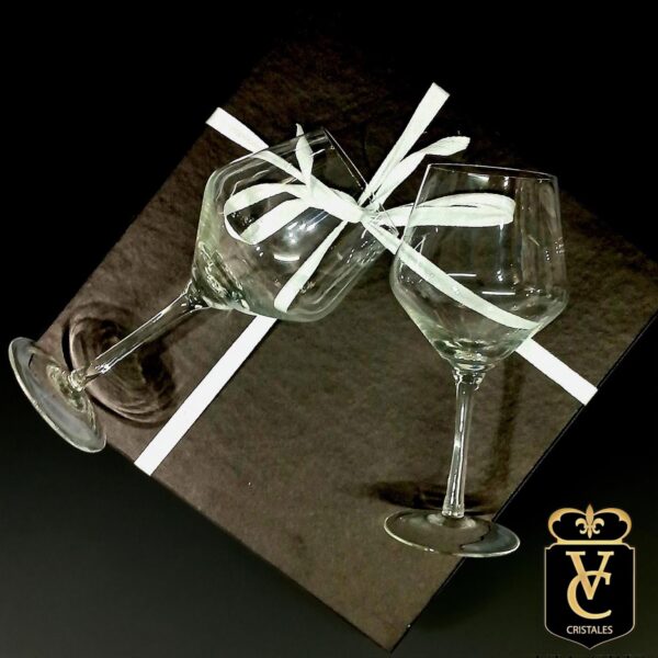 juego x2 copa alma personalizada con nombre o iniciales con caja regalo - Imagen 3
