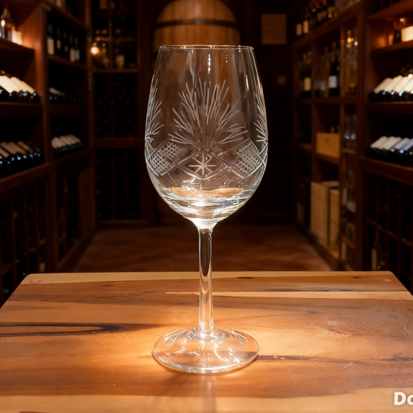 Copas vino x6 mod. premiun 650 ml tallado rombo y palmera