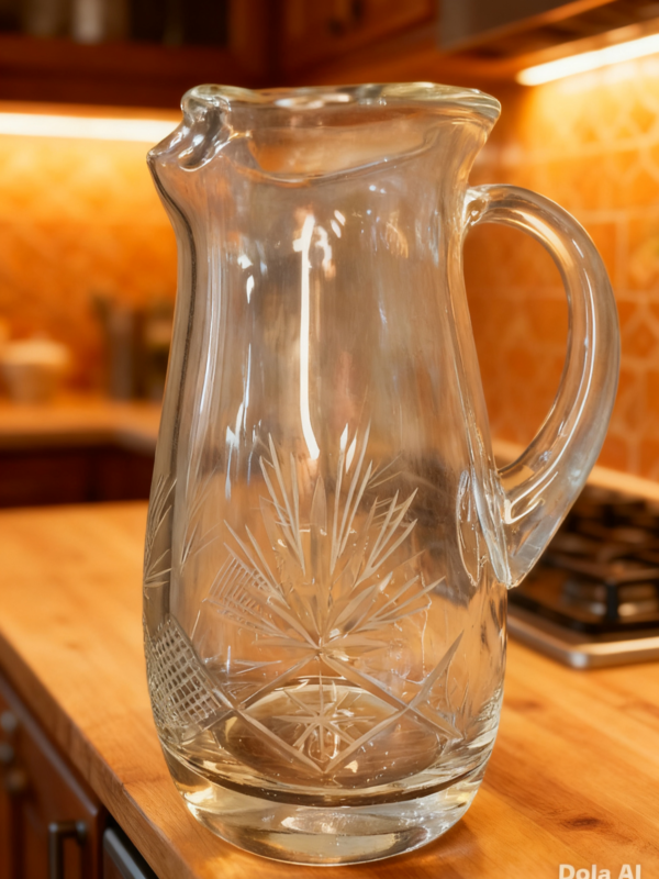 Jarra imperial 2 lts tallado rombo y palmera