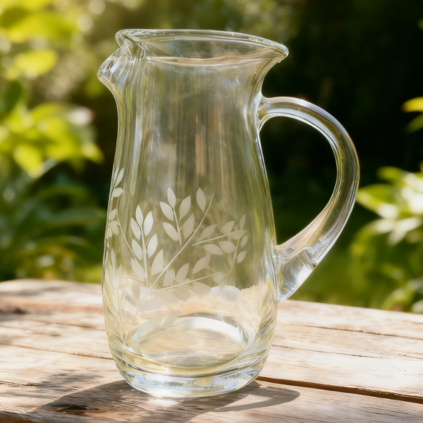 Jarra imperial 2 lts tallado hojitas