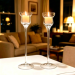Juego x 2 candelabros altos
