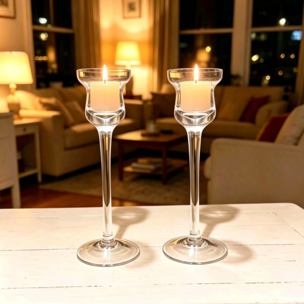 Juego x 2 candelabros medianos