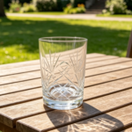 juego x 6 Vaso retro palmera y rombo