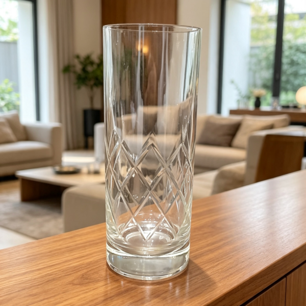 juego de vasos trago largo x 6 tallados a mano