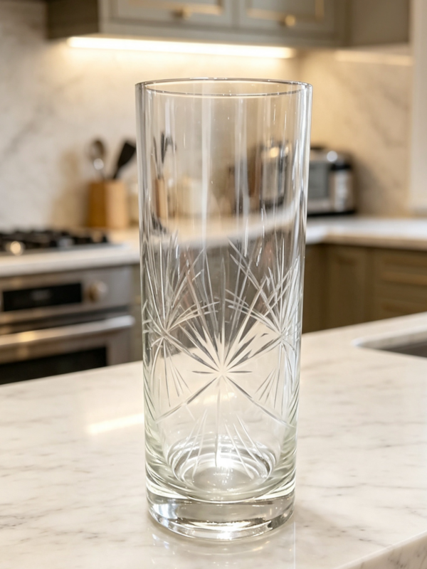 Vasos trago largo x 6 tallados a mano