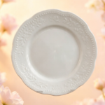 Juego x 6 Plato postre mod. mozart porcelana verbano