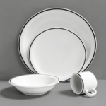 Juego x 6 Plato playo porcelana Tsuji 407