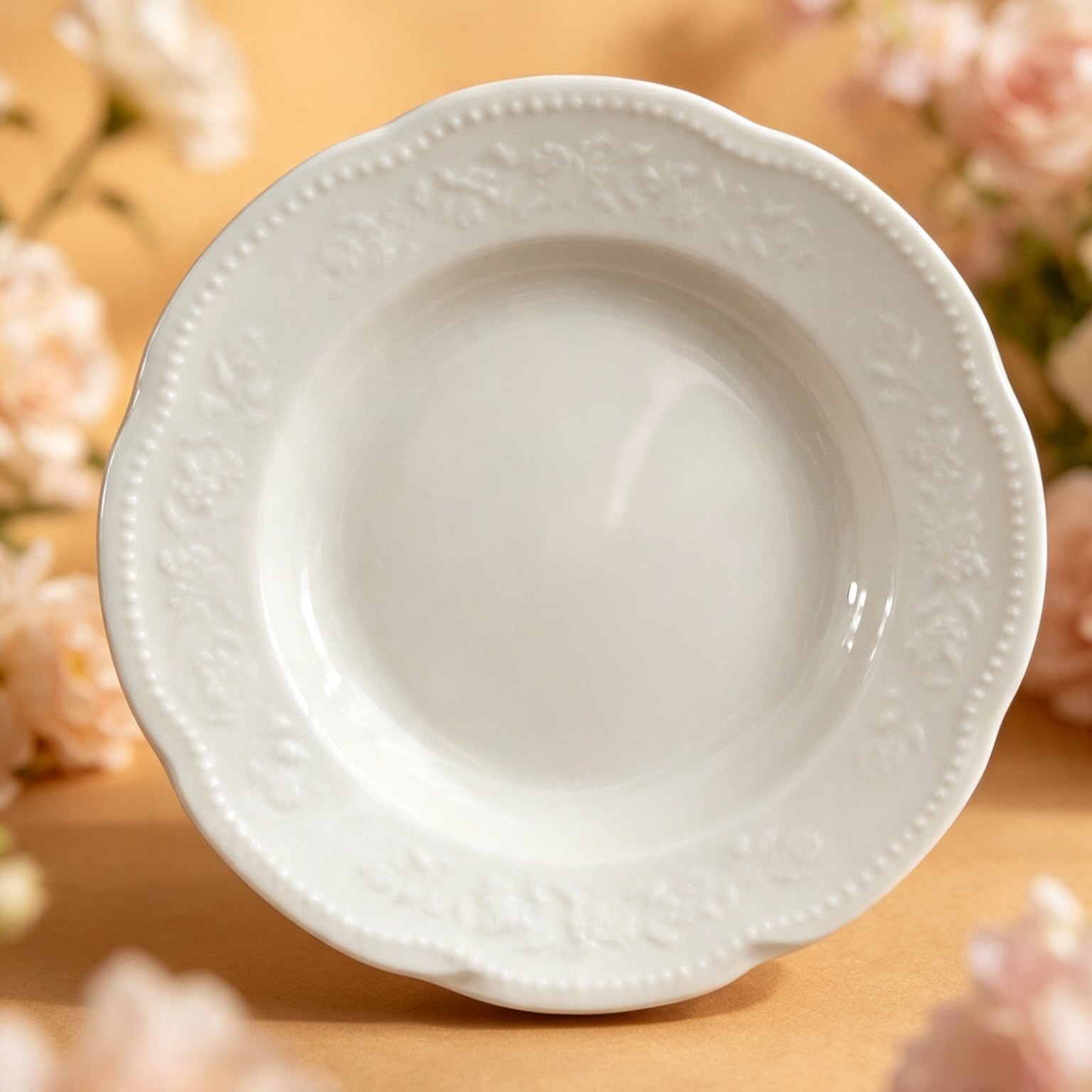 Juego x 6 Plato hondo mod. mozart porcelana verbano - Imagen 3