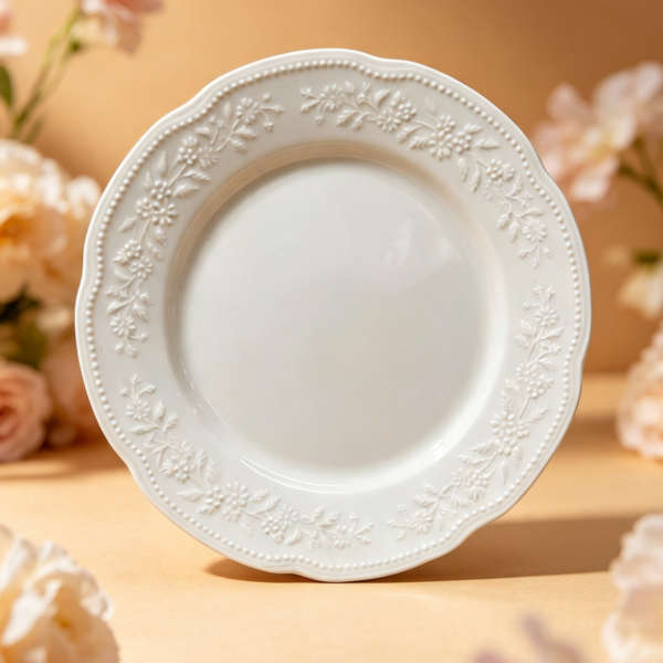 Juego x 6 Plato playo mod. mozart porcelana verbano