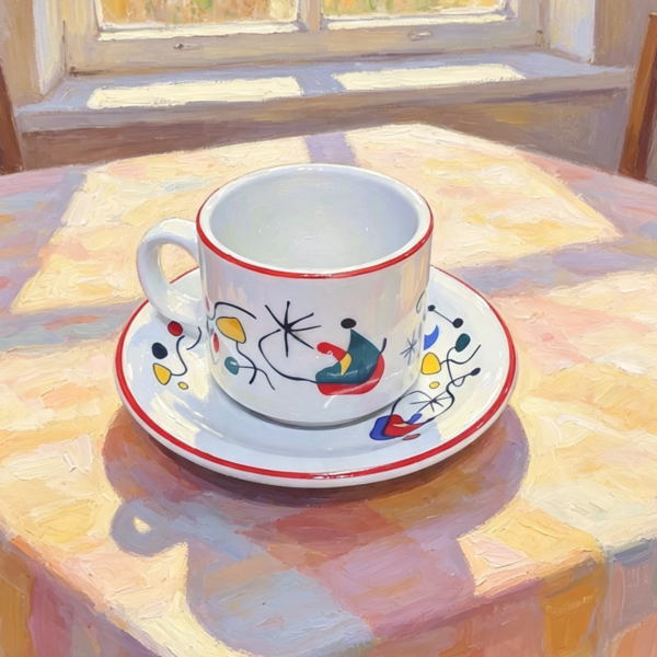 juego de tazas x 6 de cafe mod. MIRO porcelana tsuji
