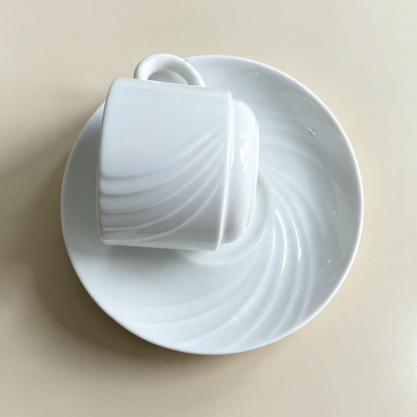 Juego x 6 tazas de te Mod. Marzia porcelana verbano