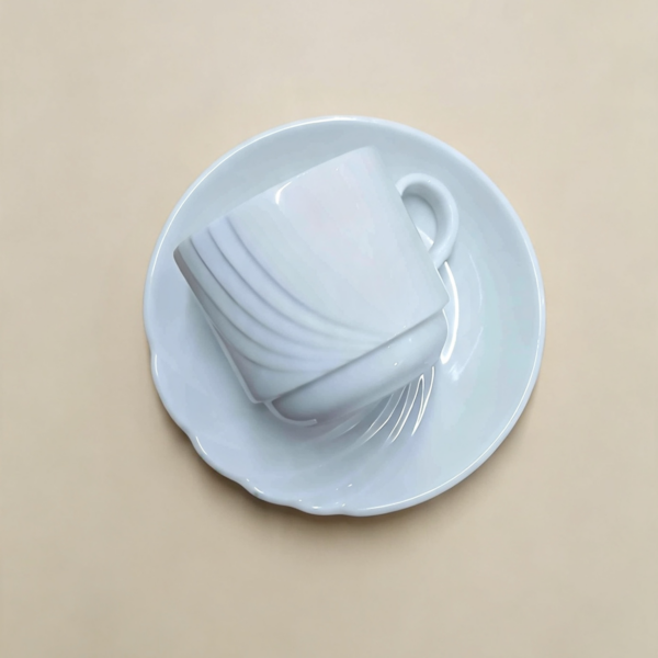 Juego x 6 tazas de cafe Mod. Marzia porcelana verbano